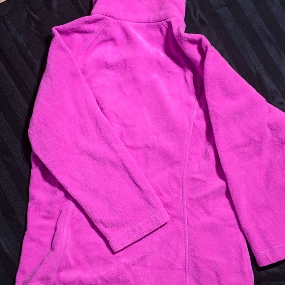 Columbia Pink Full Zip Fleece Sweater - Sz L - Picture 9 of 16
